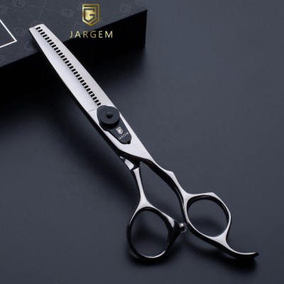 6.0 inch hairdressing scissors 30 teeth reversed blade barber scissors