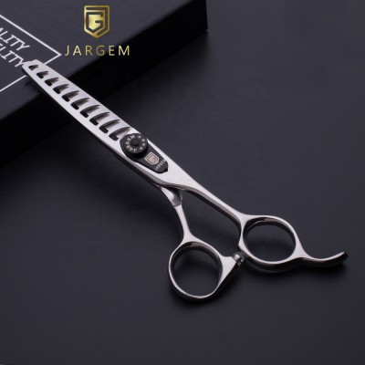 Japan 440C big washer hairdressing scissors 6 inch chunky scissors hair thinning scissors in 10 teeth